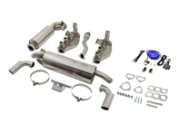 Exhaust Kit '1 IN 2 OUT' Style, Double Walled Slash Cut Tailpipe. Porsche 911 2.7L / 3.0L 1974-83 - 3606001102, 3606501101, 93011119113, 90007428203, 93011119206, 93011119308, 91111119102, 90091009701, 9000760250C, 9996001111, 93011102200, 93011102203, 93021102501, PCG91121100, 3606001104, 3606001108
